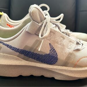 Nike Kids Sneakers Gray/Blue Swoosh